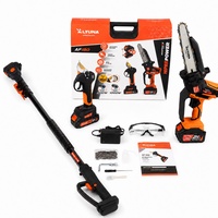 Altuna Kit de Poda a Bater�a de Titanio - Motosierra a Bater�a AF180 + Tijeras de Podar El�ctrica AF37 + P�rtiga Telesc�pica AFPER2